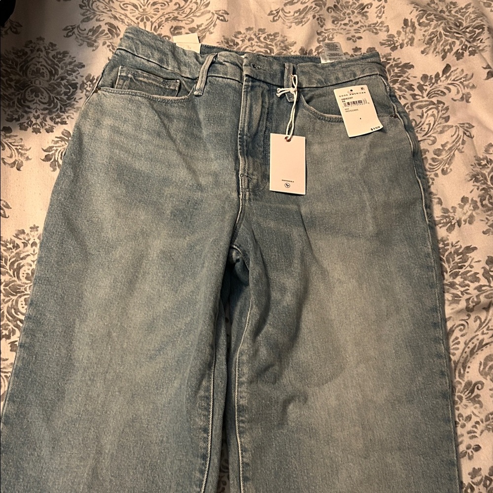 Good American Light Blue Women Jeans